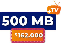 500 mb + tv $162.000 pesos